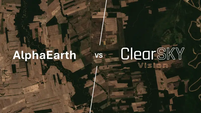 ClearSKY vs AlphaEarth (and Sentinel-2): Which Fits Your Monitoring Goal?